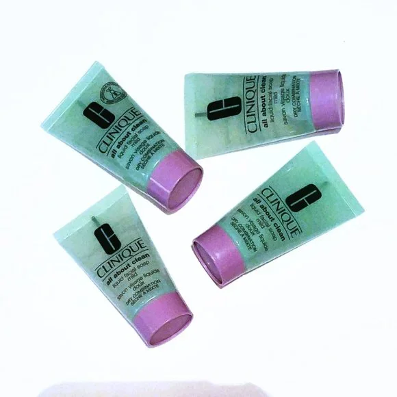 CLINIQUE All About Clean Liquid Facial Soap Mild 1oz/30ml each Bundle of 4 - Picture 2 of 3